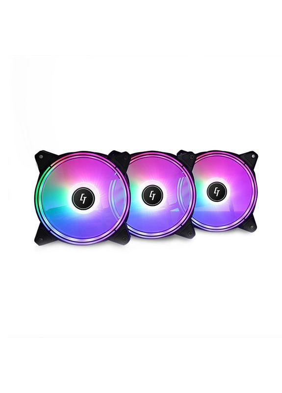 Вентилятор для корпусу 120mm*3 Nova NF-3012-RGB fan set Chieftec (314980372)