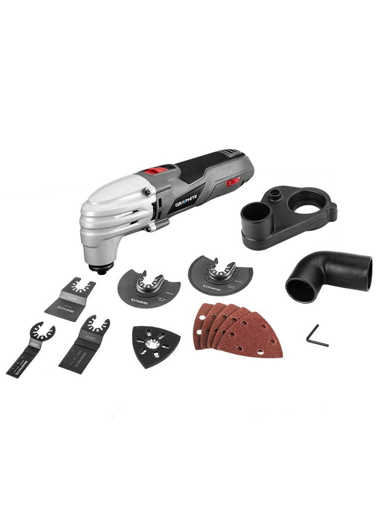 Многофункциональный инструмент реноватор 250Вт 15000-21000об.мин 1.35кг кейс Graphite (360398663)