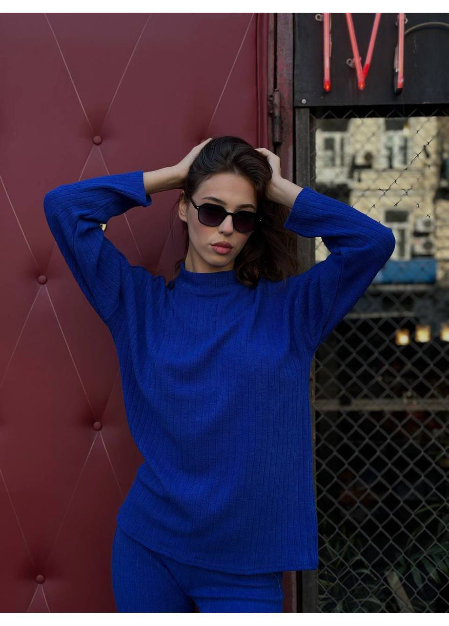 Жіночий трикотажний костюм в рубчик,штани та кофта,Ангора вʼязка машинна Україна (363319385)