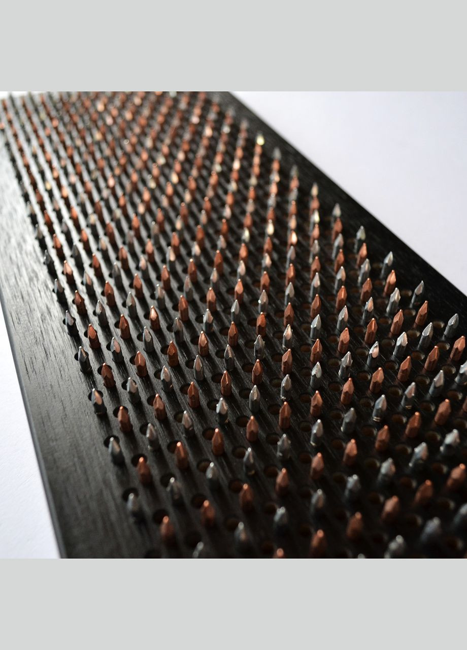 Доска Садху (медные+оцинкованные) "Хранитель", доска с гвоздями для йоги, шаг 10мм. Доска для стоянки на гвоздях. No Brand (301482672)