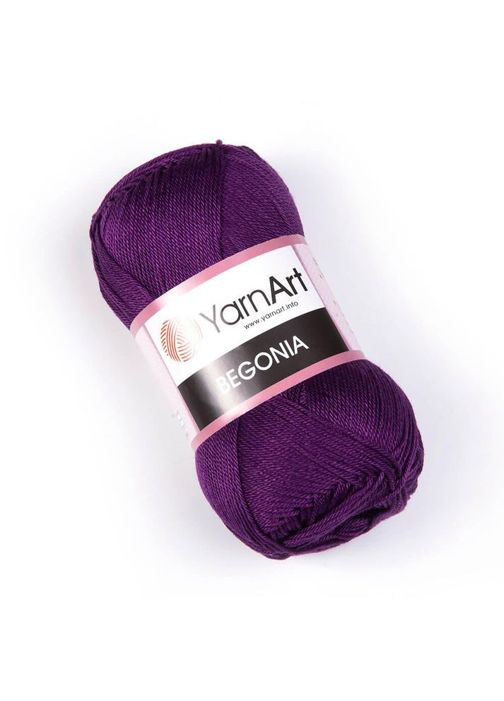 Пряжа Begonia, хлопок, 5550 пурпурный, 50 гр YarnArt (340485492)