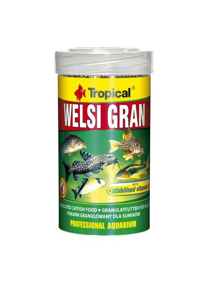 Сухой корм Welsi Gran для аквариумных донных рыб, 65 г (гранулы) Tropical (362702071)