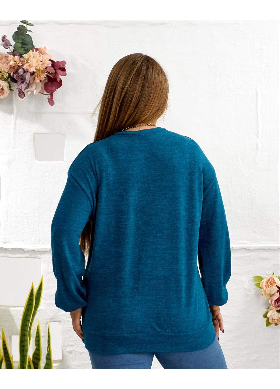 Морської хвилі демісезонний светр жіночий повсякденний пуловер Style Point