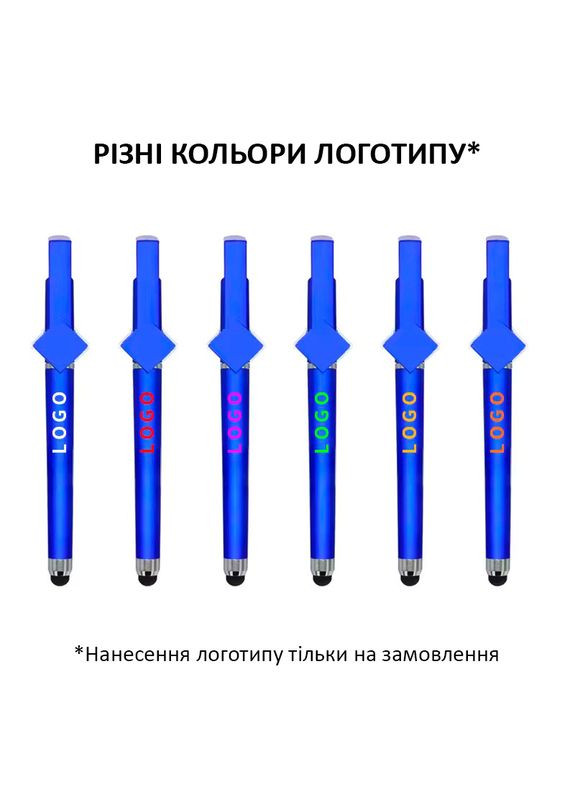 Ручка сувенирная VNGSM шариковая со стилусом и подставкой Blue No Brand (322899524)