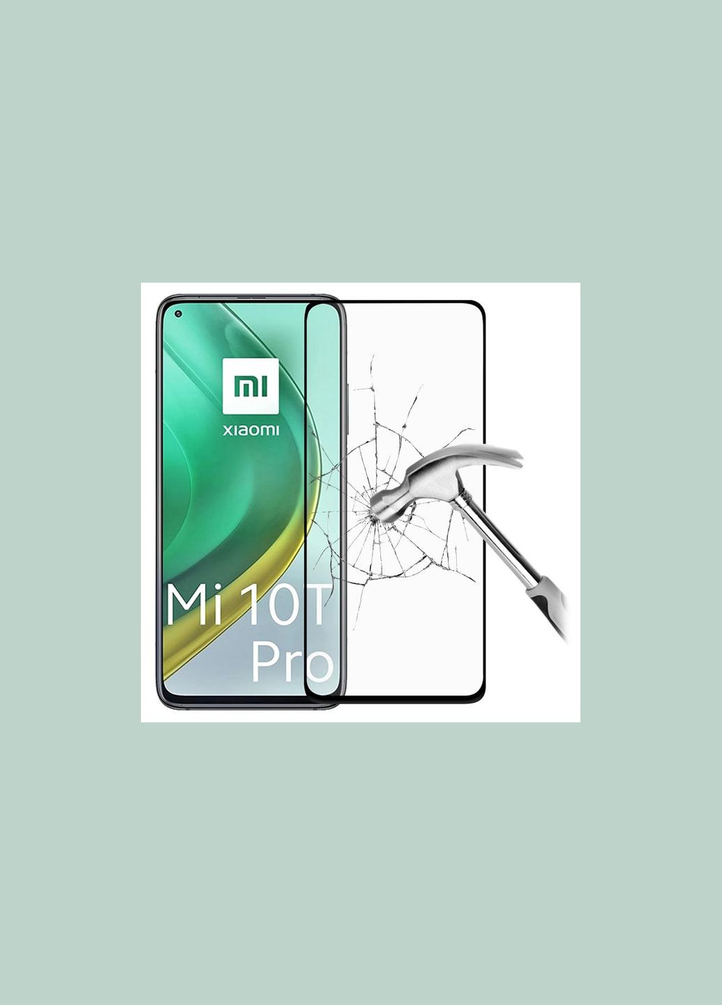 Захисне скло для Xiaomi Mi 10T Pro, Mi10T Pro (M2007J3SG, M2007J3SY, M2007J3SP) Full Glue (0.3 мм, 2.5D) чорне Walker (325423114)