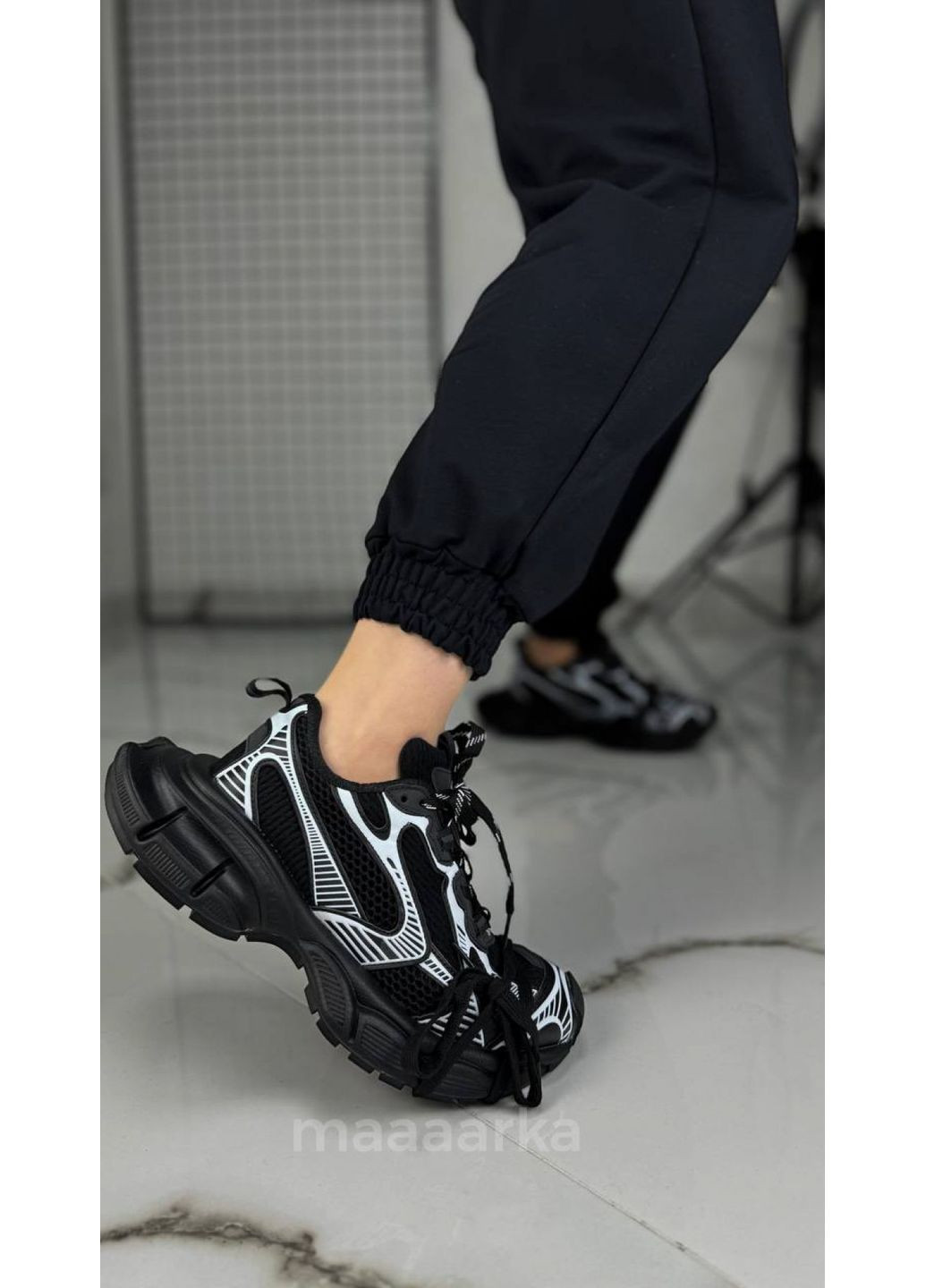 Фрогси чорно-білі MAAAARKA чорні демісезони (370864630)