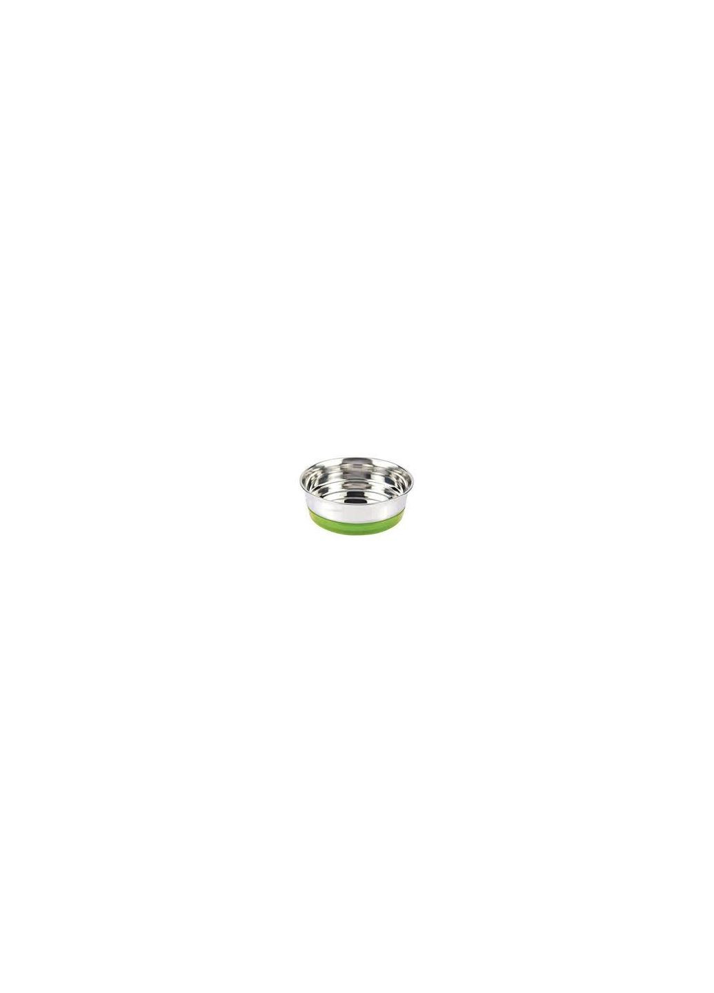 Миска для котів та собак Сroci Neon на гумці, нержавіюча сталь салатова 0,47 л 14 см C6059018 Croci (269695996)