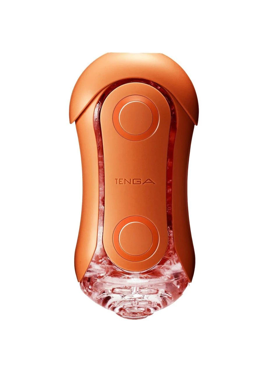 Мастурбатор Flip Orb — Sunset Orange, з можливістю зміни тиску та стимулювальними кульками всередині Tenga (383095345)
