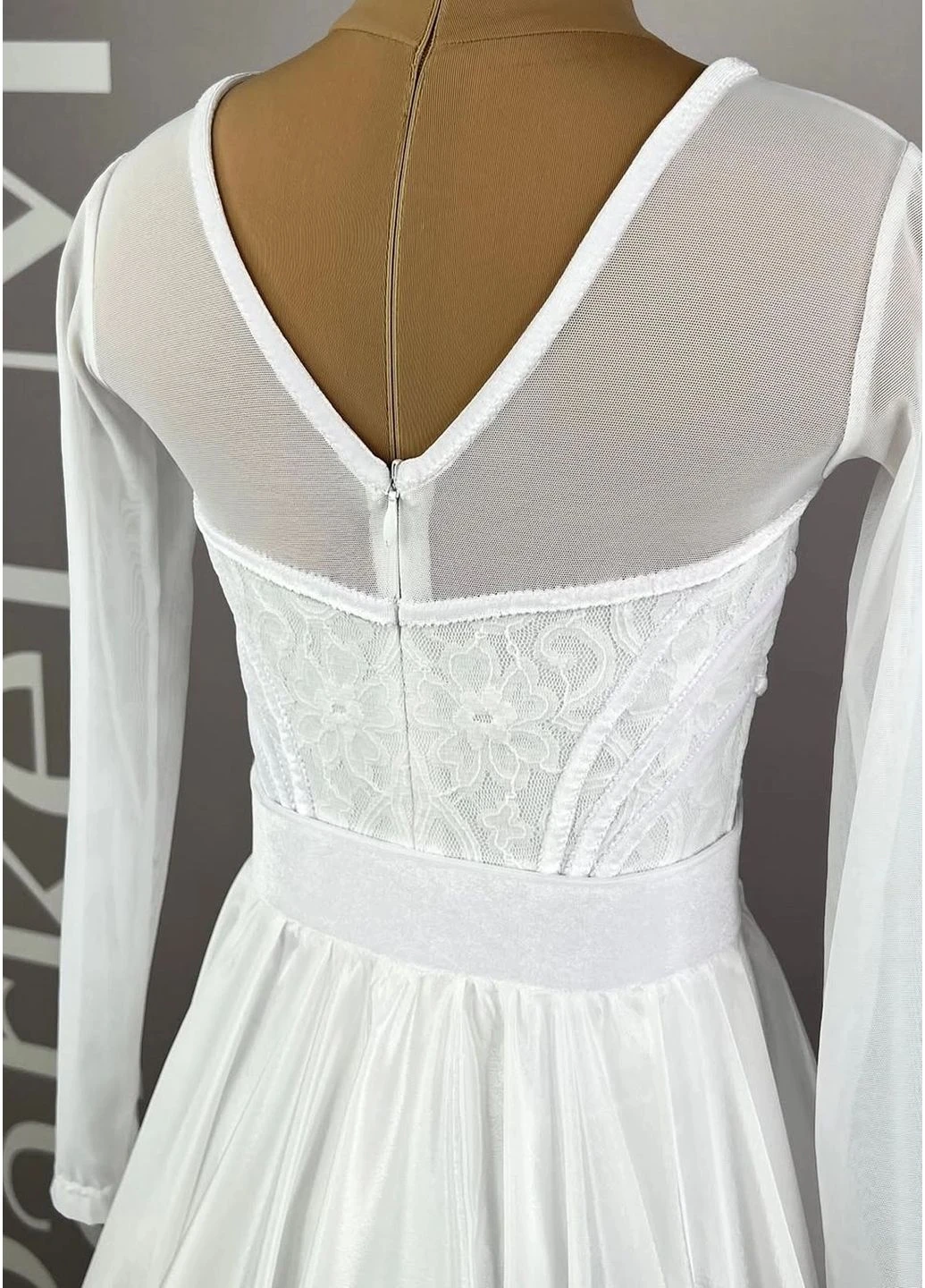 Біла базова сукня "white" зі змінними спідницями (latin/standard) |, 140–146 - для бальних танців Parket.Moda (379285843)