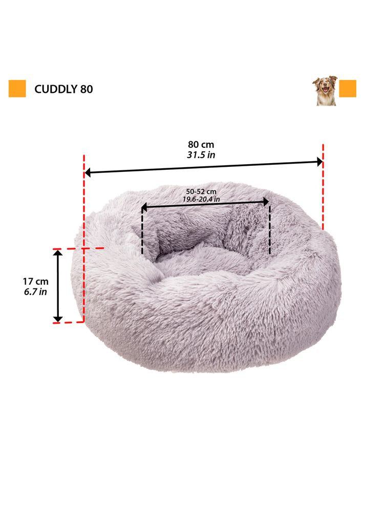 Лежак — ліжко для собак і кішок Cuddly (Ферпласт Кавалі) Ferplast (317564149)
