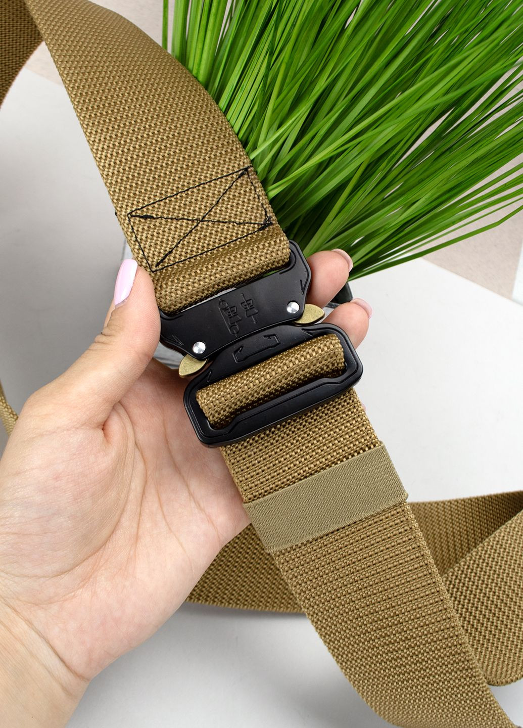 Ремінь тактичний із пряжкою Кобра ширина 50 мм -5033 (120 см) бежевий JK (297074255)