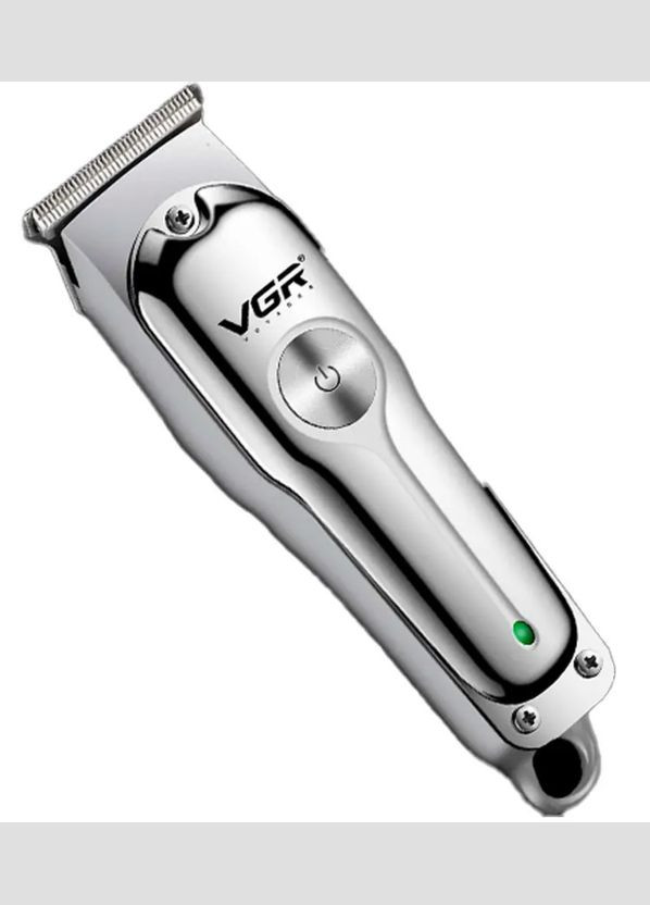 Машинка для стрижки акумуляторна 5 Вт 600 мАг з сріблястою насадками (2390000058) VGR V-071 (351363102)