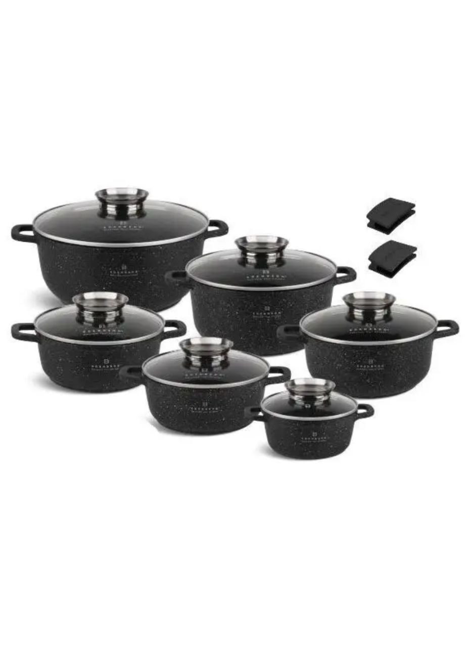 Набір гранітних каструль на 12 предметів Edenberg EB-3990 (301995493)