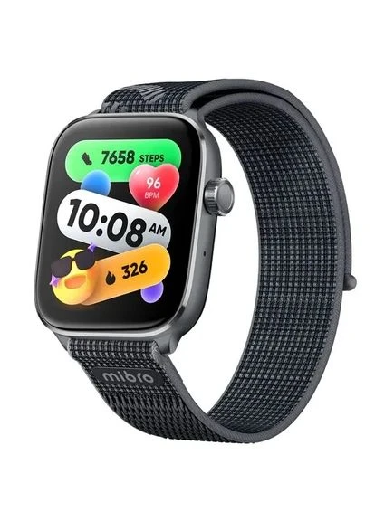 Смарт-часы AMOLED 1.75 черные 5ATM Bluetooth 5.3 GPS Mibro (398100479)