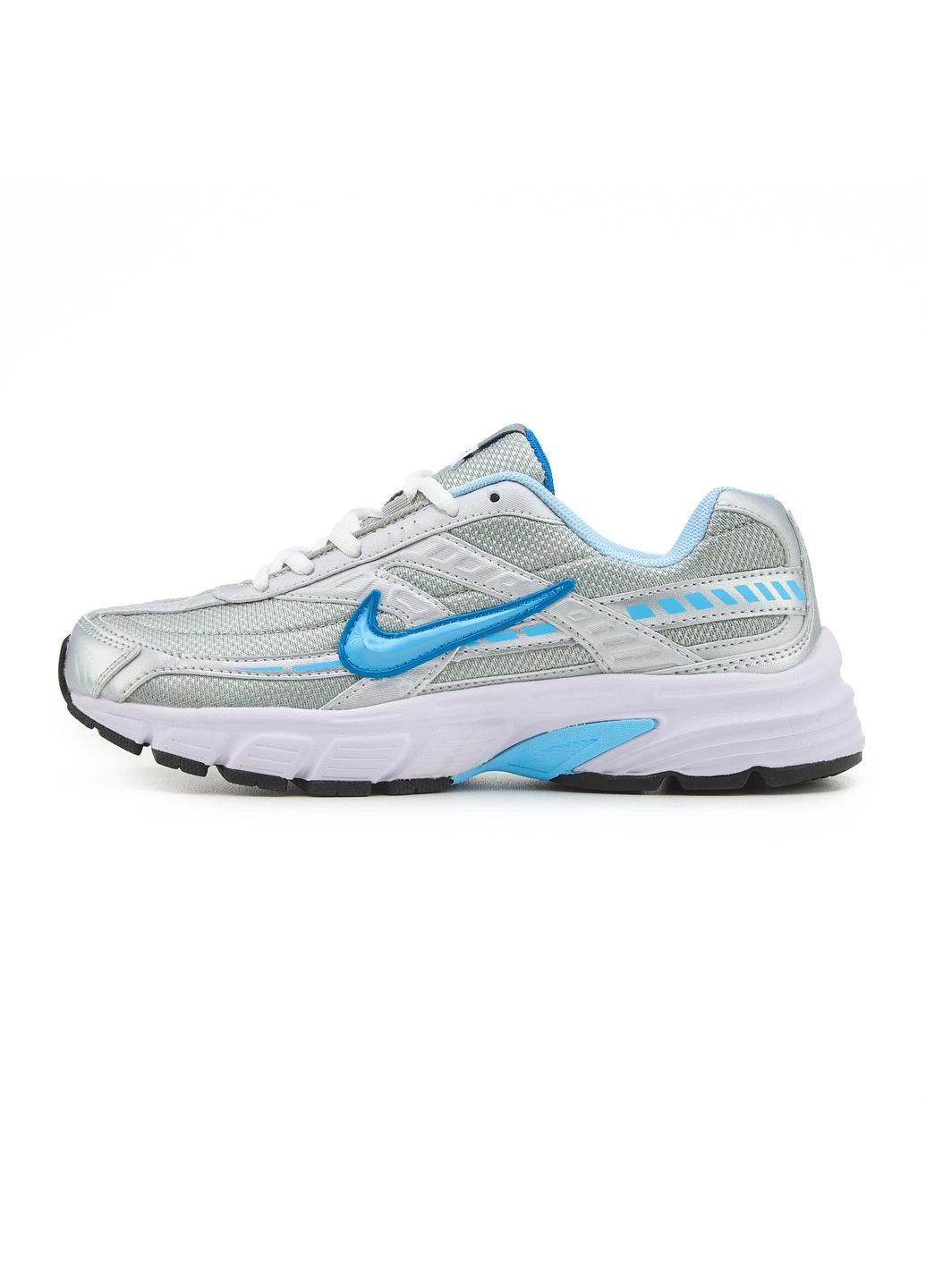 Сірі кросівки чоловічі nike initiator metallic silver ice blue найк інітіатор сірі демісезон No Brand