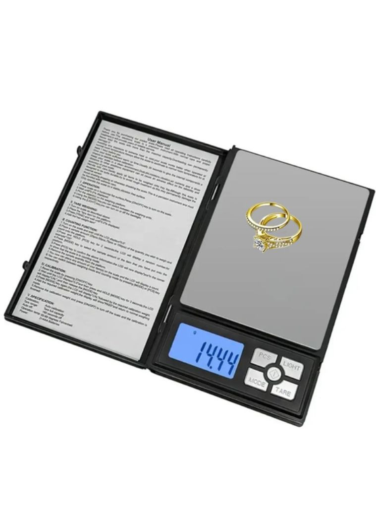 Портативные электронные ювелирные весы Notebook Series от 0,01 до 500г (2104618655) No Brand (353308855)