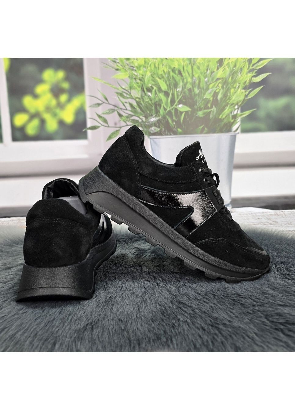 Кросівки жіночі Alex Bens чорні демісезони (360897932)