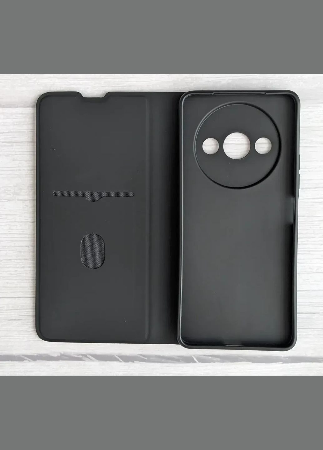 Чехол-книга для Xiaomi Redmi A3 Темно-синий с магнитом TPU (335870885)