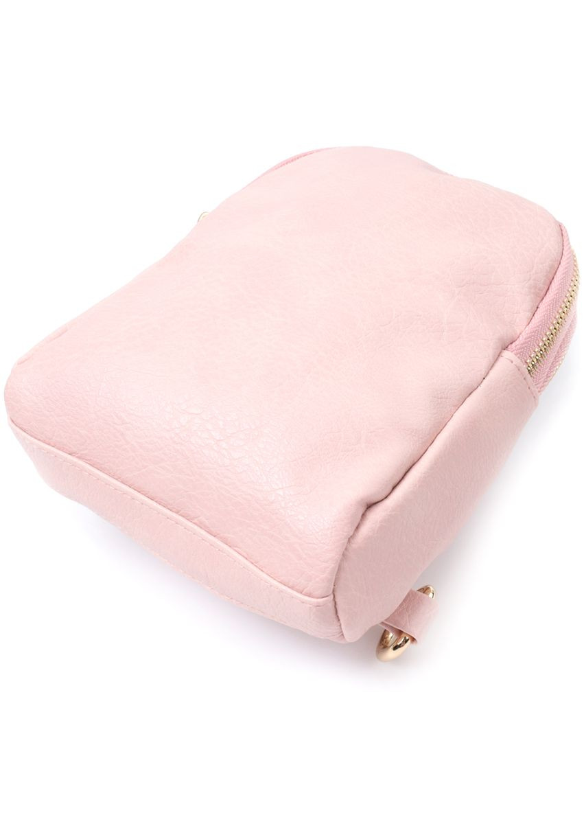 Сумка через плече з екошкіри Vintage з двома відділеннями рожева (sku_22782) No Brand (329853221)