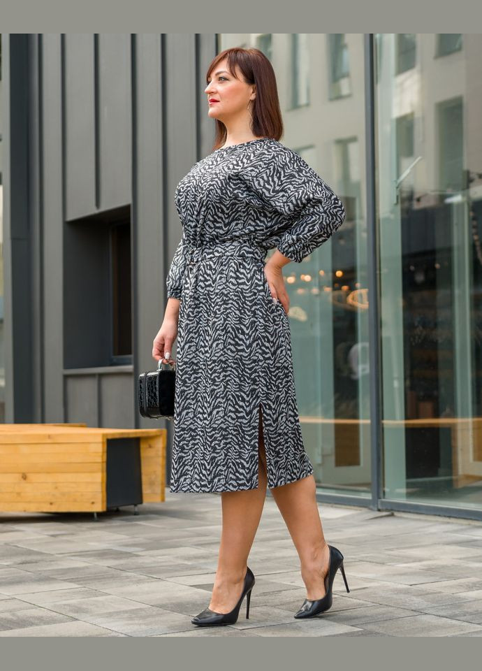 Серое платье 14532-1 Alenka Plus