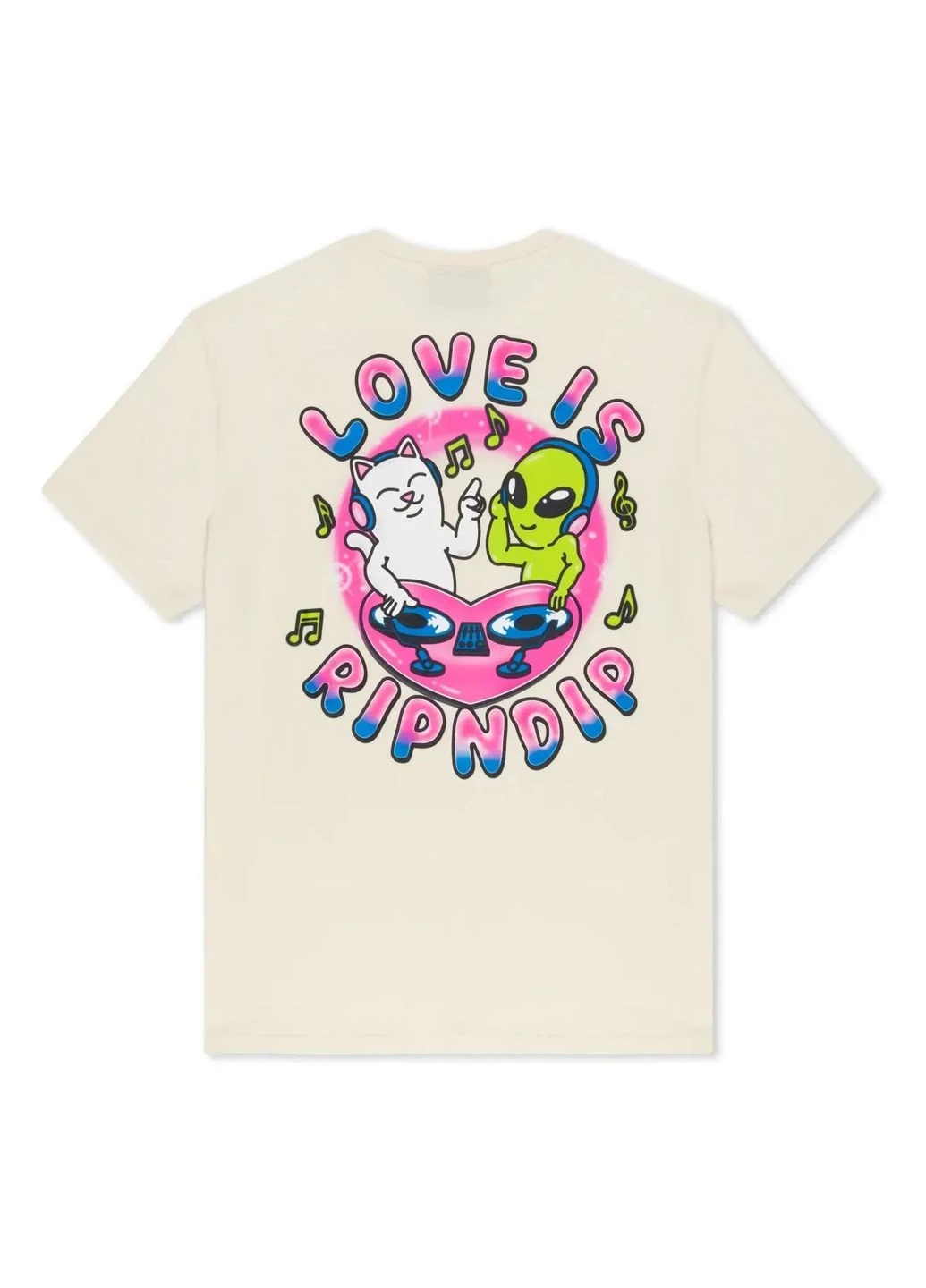 Бежевая футболка love is beige rndfal24158 Ripndip
