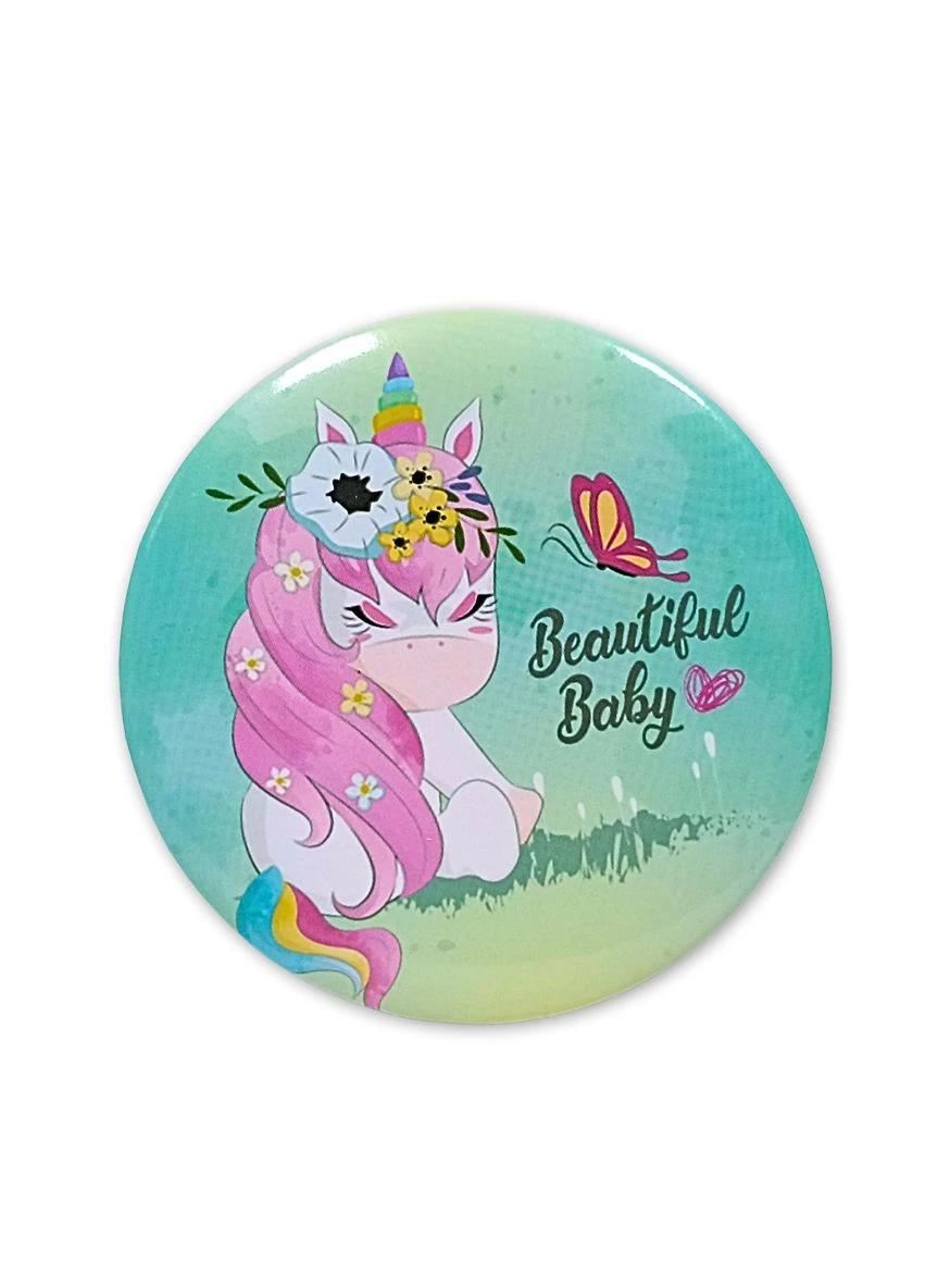 Зеркало косметическая карманная Cosmetic Mirror Единорог No Brand (302728419)