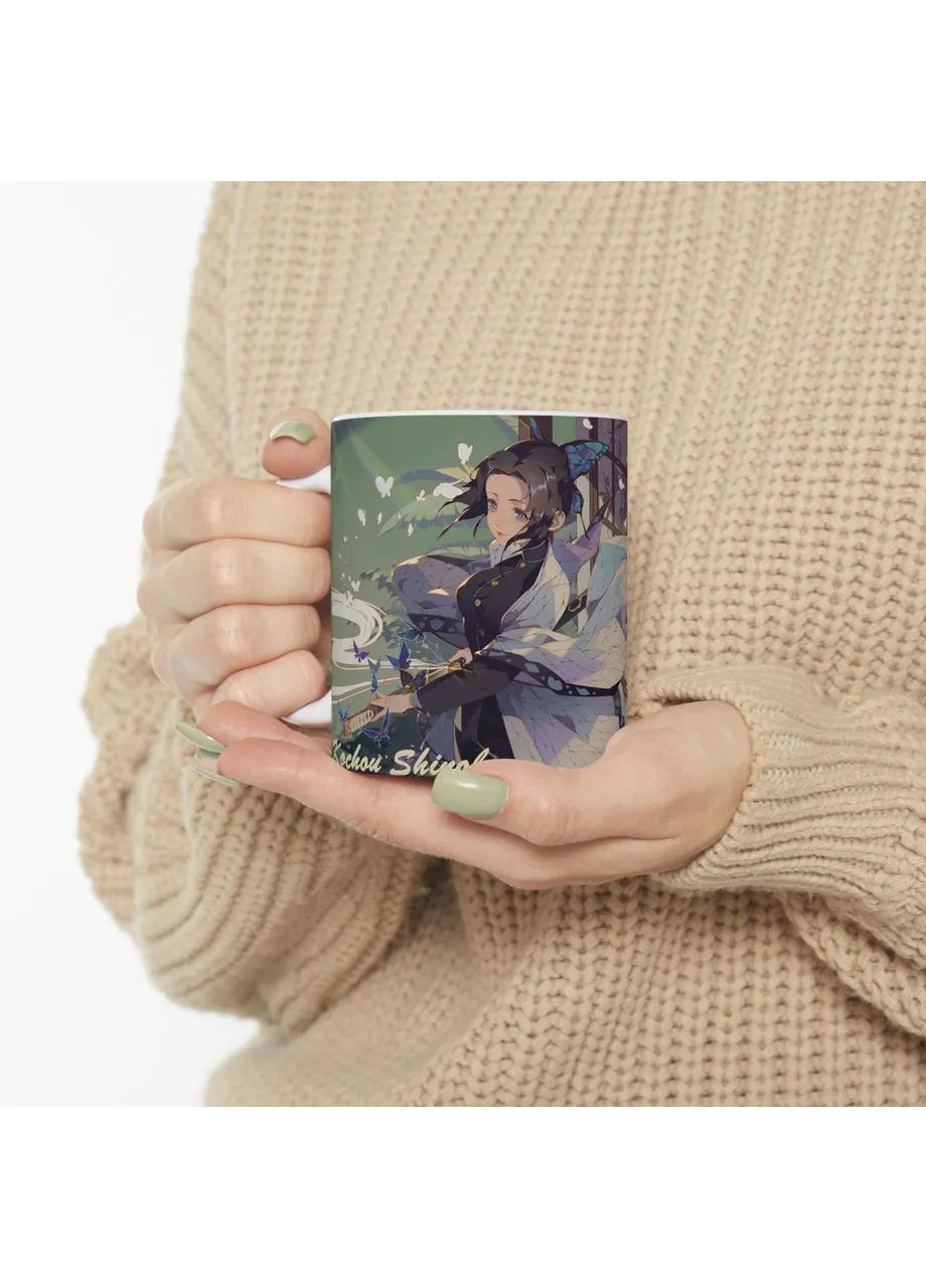 Аніме чашка Клинок, який знищує демонів Сінобу Кочо | Demon Slayer: Kimetsu no Yaiba | Горнятко з принтом 02 No Brand (397888172)