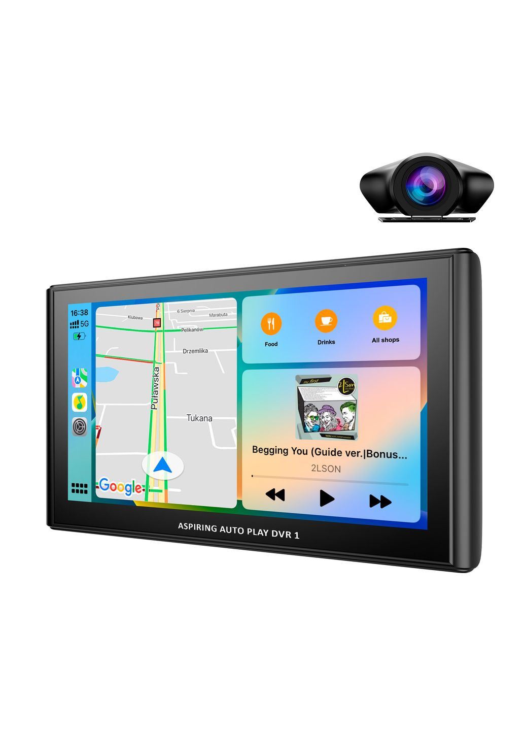 Auto Play DVR 1, Magnet, CarPlay, Android auto Aspiring (360561672)
