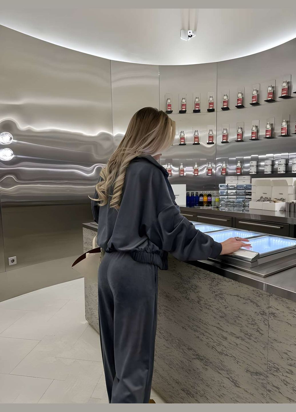 Велюровый плюшевый спортивный костюм тройка с топом, женский костюм из велюра,... No Brand (329890460)