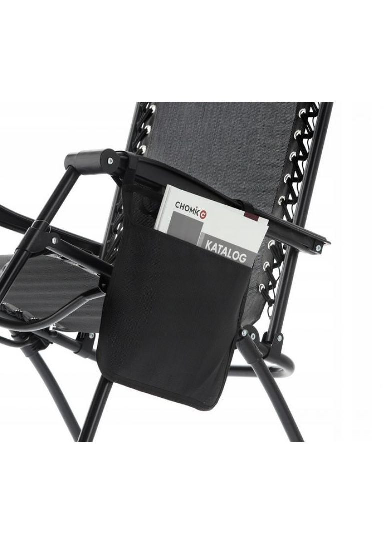 Шезлонг GardenLine Relax Black до 130 кг.! No Brand (347311771)