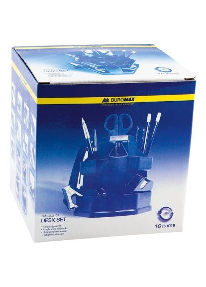 Настольный набор (BM.6302-01) Buromax 16 items, black (395439992)