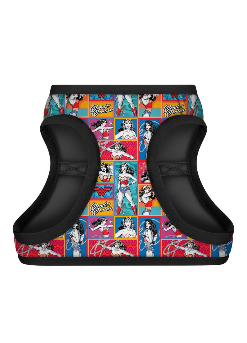 Шлея для собак мягкая Clothes c QR паспортом, рисунок "Чудо-женщина комикс", XS3, В 32-35 см, С 22-24 см WAUDOG (321996744)