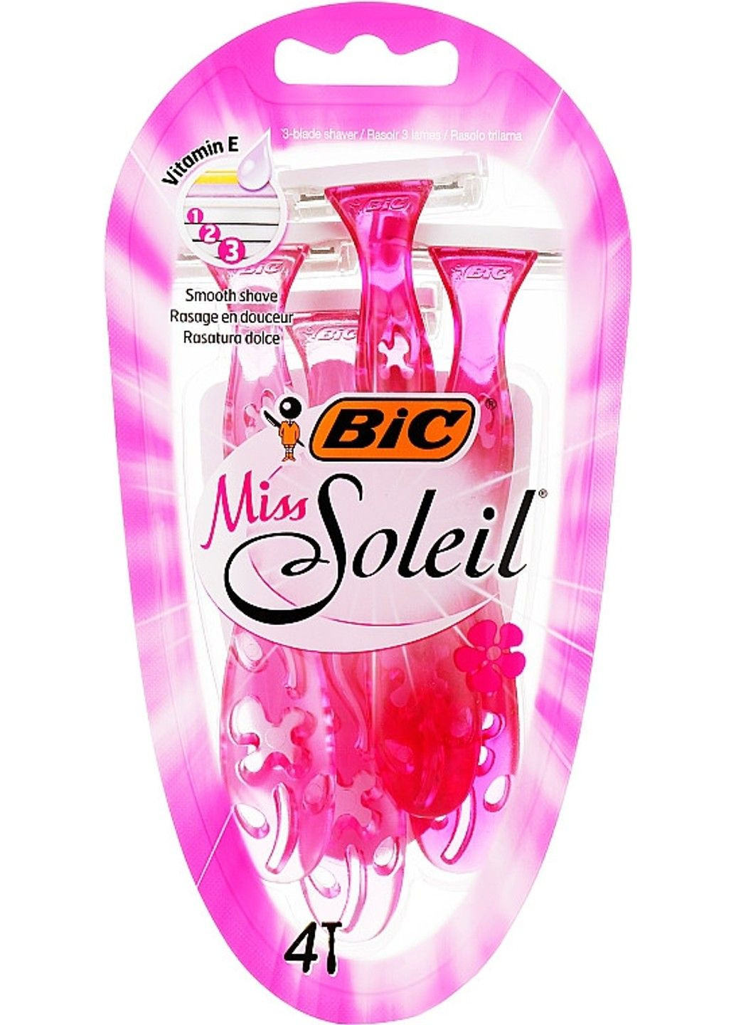 Miss Soleil Набор одноразовых бритв 4 шт Bic (346483942)