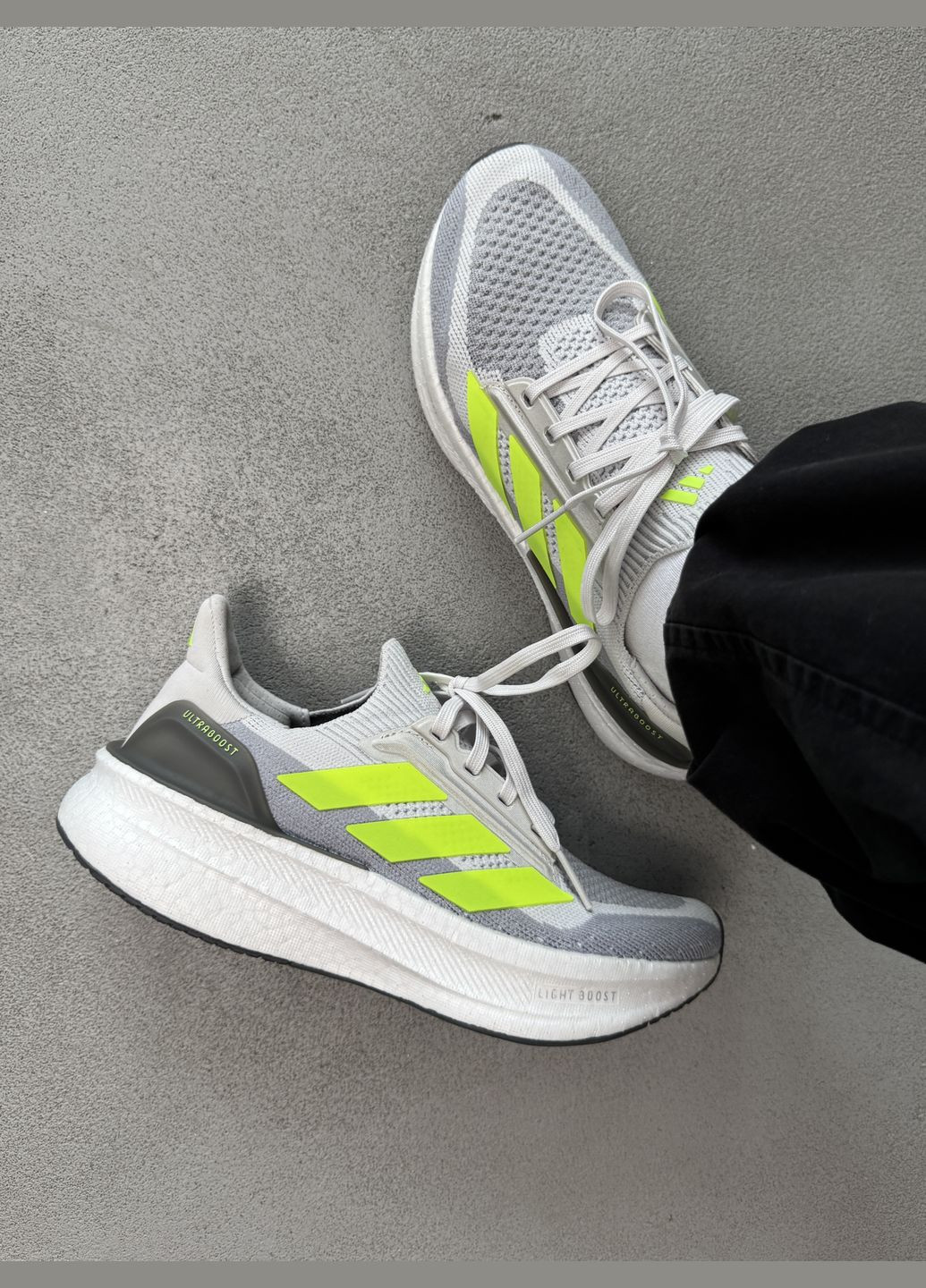 Сірі Осінні кросівки чоловічі adidas ultraboost 5x grey green white | адідас ультрабуст 5х сірі зелені білі No Brand