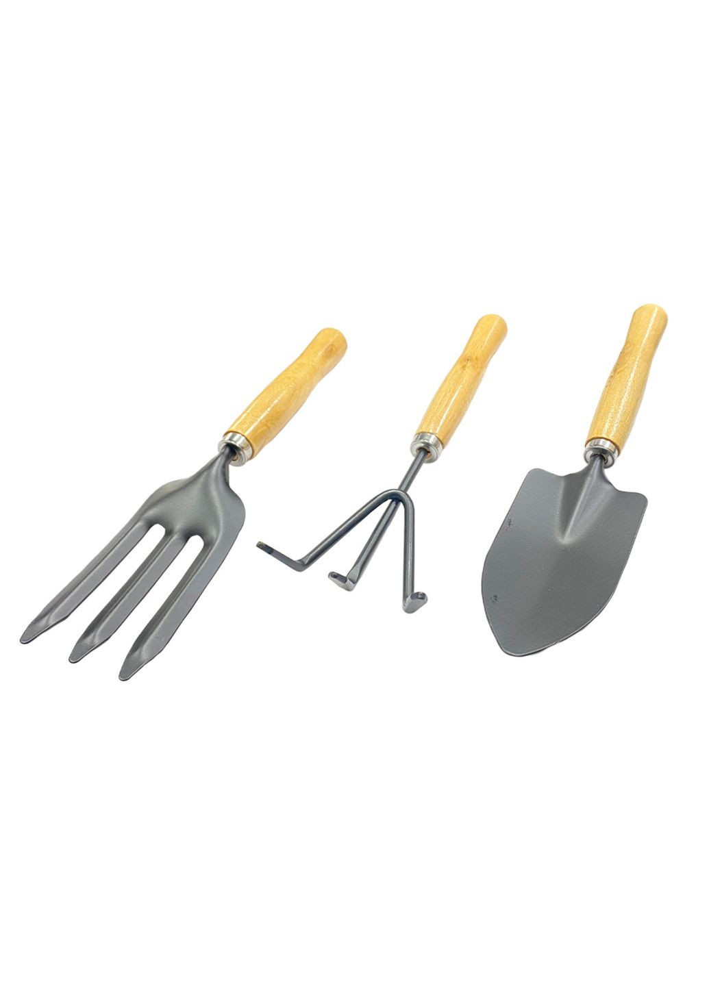 Садовый набор инструментов для посадки и рыхления 3 шт. 26 см прочный Kamille (332632730)