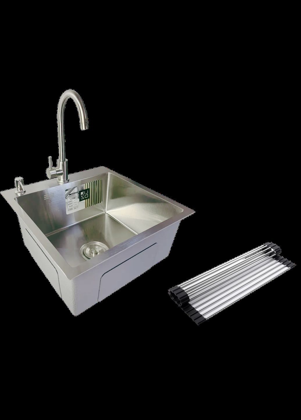 Мойка для кухни Handmade H5050 Brushed Steel 3,0/1,0 мм LIDZ (336937325)