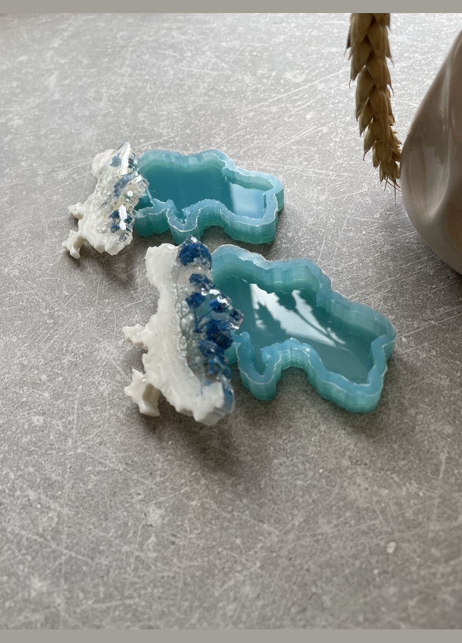 Молд карта Украины 64*40*5 мм для брелоков магнитов силиконовая форма молд для эпоксидной смолы No Brand (370566742)