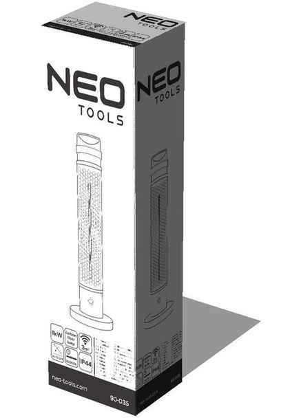 Обігрівач інфрачервоний IP44 (90-035) Neo Tools (362945814)