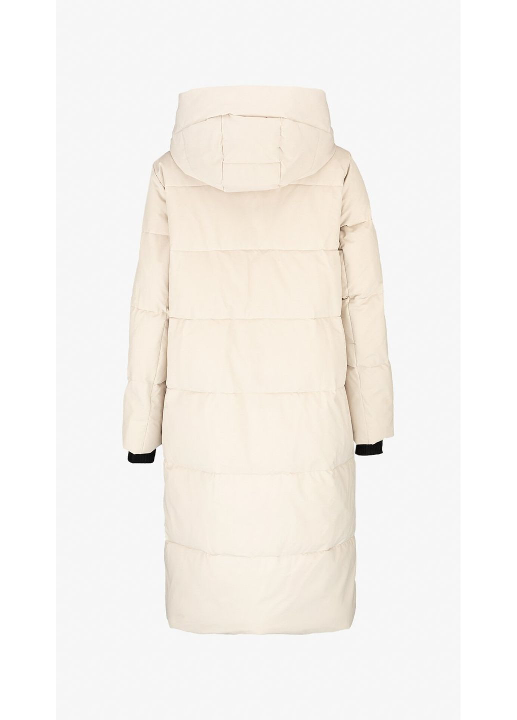 Світло-бежева зимня куртка однотонна жіноча a069 shop (2000999156403) On me