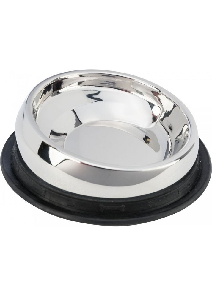 Миска для собак брахіцефальних порід металева на гумовій кромці 700 мл/27 см Trixie (355255640)