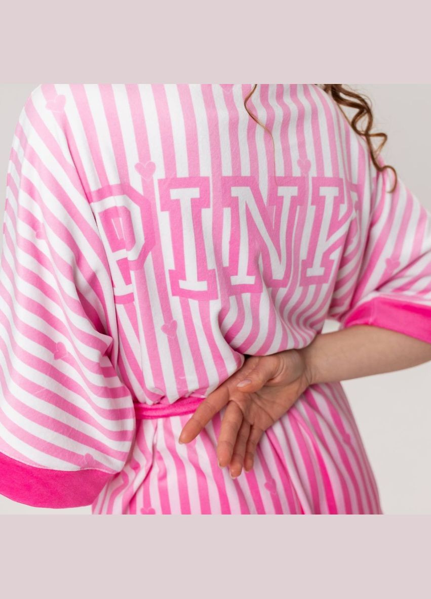 Халат жіночий з плюшевого велюру Victoria's Secret Pink 3433_S 16015 S FlexDress (336767063)