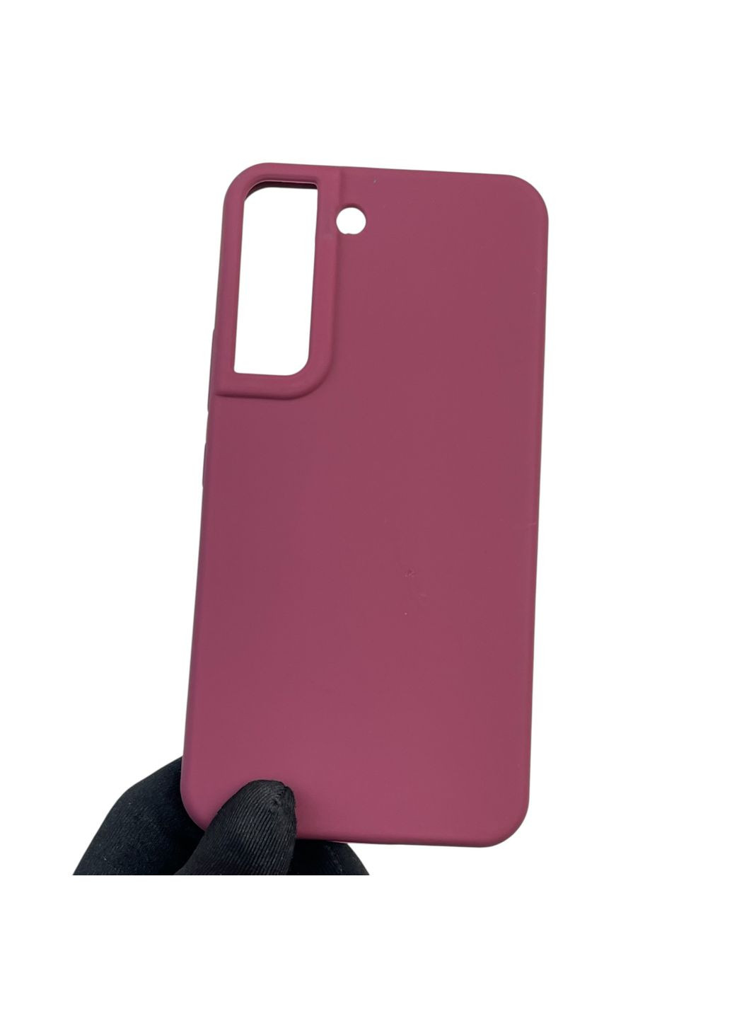 Чехол для Galaxy S22 (SM-S901B) силиконовый с микрофиброй нескользящий на самсунг с22 бордовый Samsung (366385672)