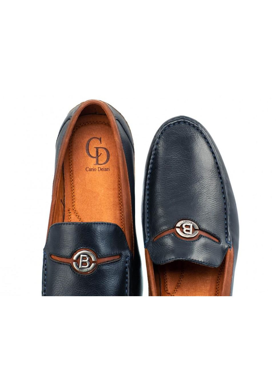Мокасини 7191136 45 колір темно-синій Carlo Delari (298864675)