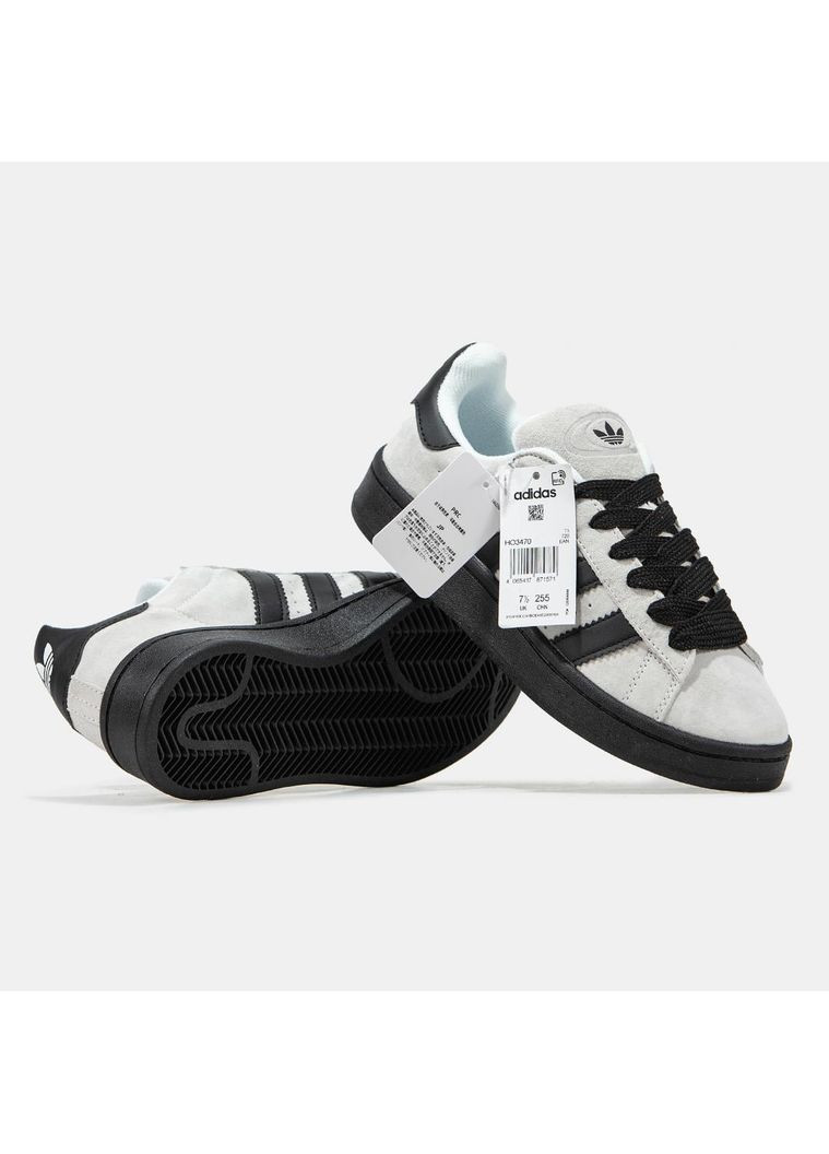 КРОСІВКИ ЖІНОЧІ ADIDAS CAMPUS 00S GREY BLACK АДІДАС КАМПУС No Brand сірі демісезони (368647037)