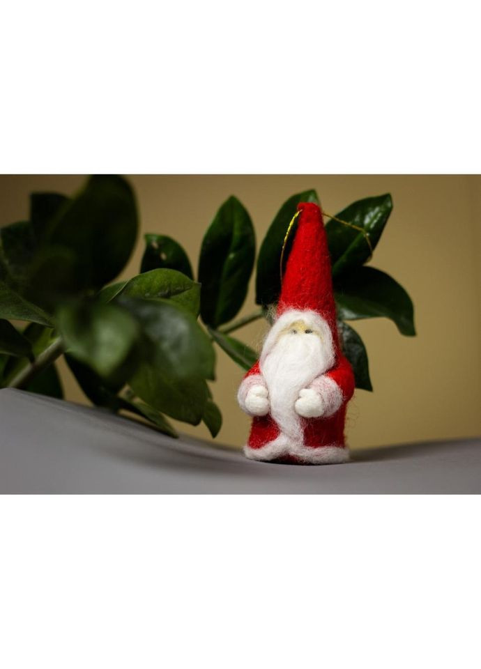 Дитячий набір творчості Валяння «Санта Клаус» ВАЛ-006 натуральна вовна No Brand (330602276)