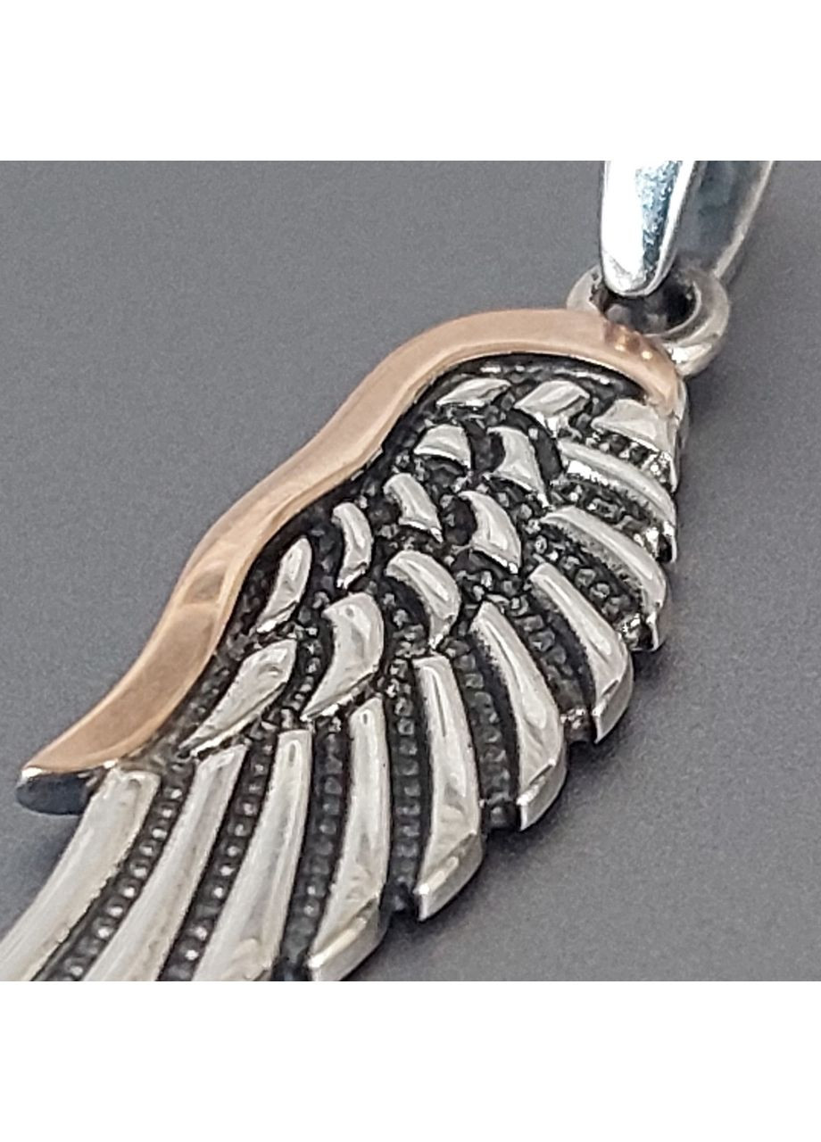 Кулон Крило Ангела зі срібла з золотою накладкою No Brand (355921942)