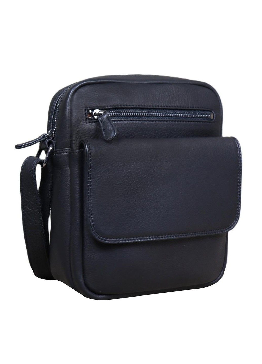 Шкіряна сумка через плече в чорному кольорі R-3375A Tavinchi (304265704)