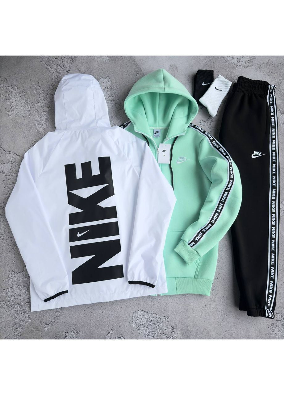 ❄️Зима❄️Набор Nike: ветровка-зеп худые-штаны 2 пары носков в подарок! No Brand (369529904)