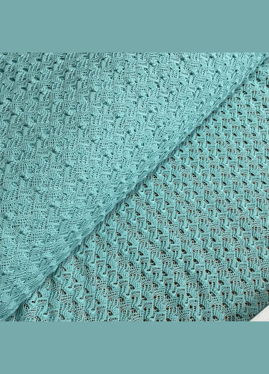 Тканина мереживо гіпюр стрейч бірюза пог. м. No Brand (329743943)