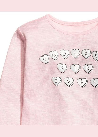 Розовый демисезонный свитер для девочки, р.110-116 см джемпер H&M